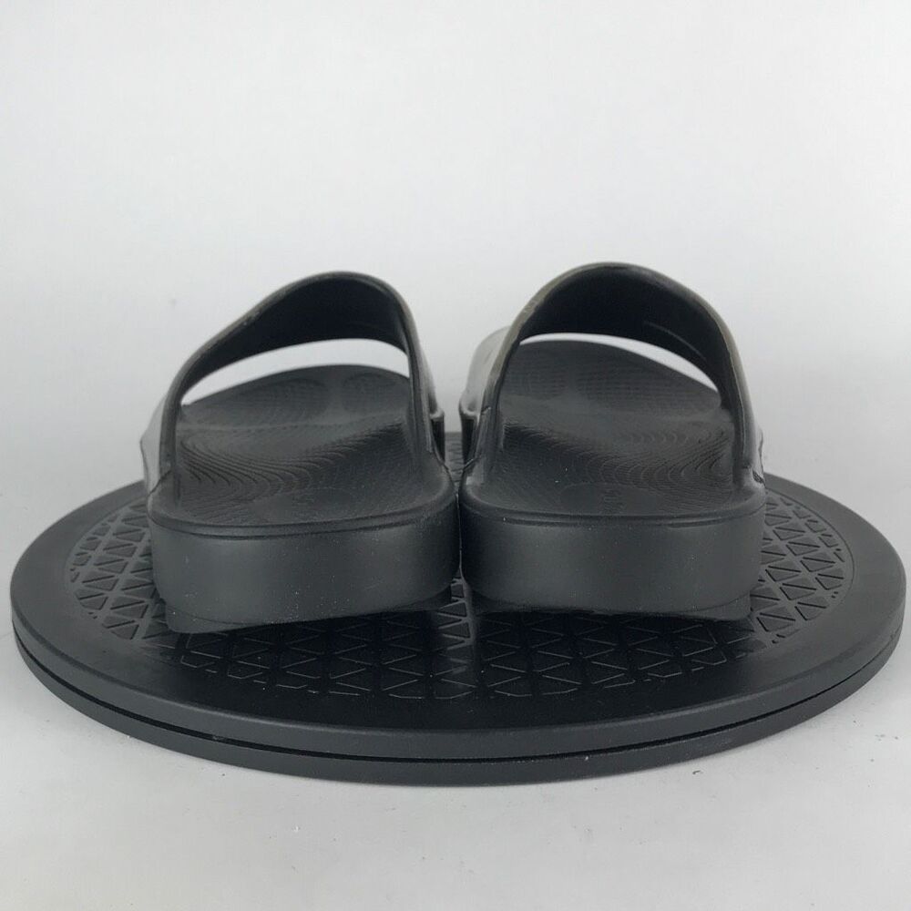 Oofos Ooahh Black/Gold Recovery Slip On Slides Women’s Size 10 - Picture 6 of 12
